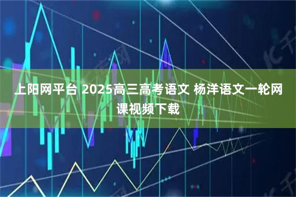 上阳网平台 2025高三高考语文 杨洋语文一轮网课视频下载